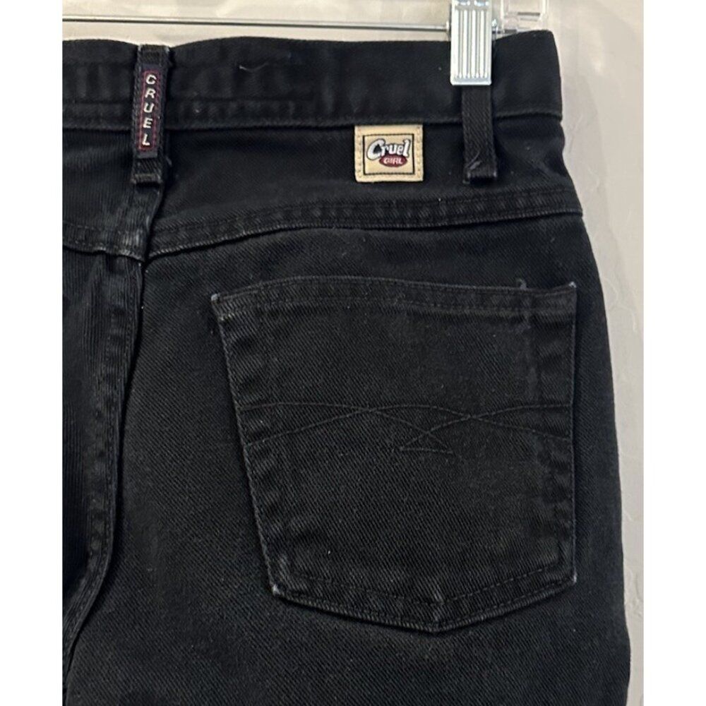Cruel Girl Y2K Low Rise Slim Shorts Black Size 1 2000’s 90’s Low Rise Cuffed‎ - Picture 5 of 7